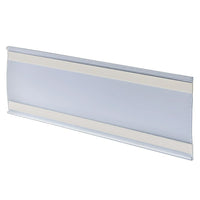Azar Displays 4" x 11" Plastic Adhesive-Back C-Channel Nameplates, Clear, 10 Pack (199615)-Great for offices, schools, business and much more