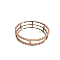 Elegance Copper Round Mirror Stainless Steel Tray-Set Includes: 1 Piece