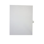 Mark Maker Legal Exhibit Index Tab White Single Tabs, 1/26th Cut, Letter Size, No Holes, Letter O, 25 Pack-White Single Tabs, 1/26th Cut