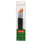 Derwent Academy Round Brush Set - Assorted - 4 Pack-This paint brush set is the perfect choice for aspiring artists and hobbyists
