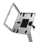 Futech IPS002FS Floor Standing iPad Stand, 10"W x 47"H X5"D, Silver-Secure lock with keys, aluminum case with metal stand