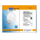 Northern Stars 80093 LED Light Bulb, G25 7W, Dimmable, Frosted, White, 2 Pack-Frosted