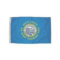Independence Flag Nylon South Carolina Flag with Heading and Grommets, 3' x 5' (FZ-2392051)-South Carolina Flag