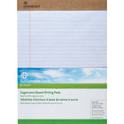 Sustainable Earth by Staples Sugarcane-Based Writing Pads - 8-1/2" x 11" - Wide-Ruled - White - 50 Sheets - 2 Pack-Perforated sheets for easy and clean sheet removal