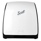 Scott Slimroll Manual Towel Dispensers - for Orange Core Scott Slimroll Towels - 12.65" x 13.02" x 7.18" - White-White