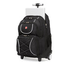 SWISSGEAR Wheeled 15.6" Laptop Backpack - Black-The padded top carry handle is strongly secured and ergonomically contoured