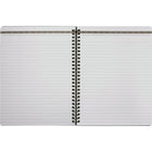 Cambridge WorkStyle Medium Wirebound Notebook, 9-1/2" x 7-1/2", Black (06968)-80 ruled white sheets