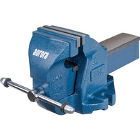 Aurora Tools Heavy-Duty Bench Vise, 5" Jaw Width, 3-3/10" Throat Depth-Jaw Opening 5-1/2"