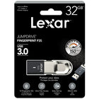 Lexar JumpDrive F35 32 GB Fingerprint USB 3.0 Flash Drive-256-bit AES encryption