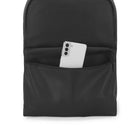 Bugatti Lisbon 14.1" Vegan Leather Backpack - Black-Padded laptop compartment - fits up to 15.6" laptop