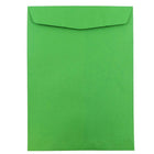 JAM Paper 10 x 13 Open End Catalog Envelopes, Brite Hue Green Recycled, 100 Pack (V0128190)-Christmas green