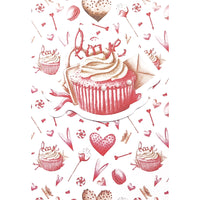 Rosedale Gold Greeting Cards/Envelopes - Happy Valentine's Day Humour - 5-1/2" x 8" - 6 Pack-Printed on premium uncoated card stock