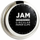 JAM Paper Colored Circular Paper Clips - Silver - 2 Packs of 50-Premium paper clips made from high quality vinyl coated steel wire