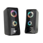 Havit SK700 Designed for Gamers, USB Powered, RGB Lights Speaker - Black-Dimensions: 180mm L x 102mm W x 180mm H