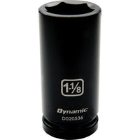 Dynamic Tools 3/4" Drive 6 Point SAE, 7/8" Deep Length, Impact Socket-Size: 7/8"