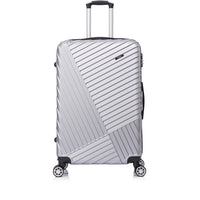 TOSCANO PRODIGIO 30" Hardside Large Luggage - Titanium Silver-Designed in Italy