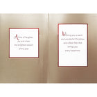 Rosedale Gold "Merry Christmas" Bird Greeting Cards with Envelopes - 5-1/2" x 8" - 6 Pack-External Message: Merry Christmas