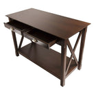Winsome Xola Console Table With 2 Drawers, Cappuccino-Wood console/hall table with 2 Drawers and a bottom shelf