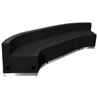 Flash Furniture HERCULES Alon Series Black LeatherSoft Reception Configuration - 3 Piece-Modernize Your Business Office or Entry Way