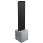 Azar Displays 2-Sided Pegboard Floor Display, Studio Base, Black (700729-BLK)-Pegboard display fixture