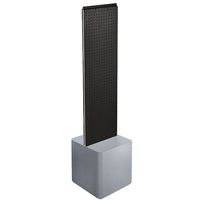 Azar Displays 2-Sided Pegboard Floor Display, Studio Base, Black (700729-BLK)-Pegboard display fixture