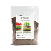 Sandtastik Floral Coloured Sand, 5 lb (2.3 kg) Bag, Dark Grey-Coarse grain with natural sparkle throughout