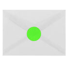 JAM Paper Round Circle Label Sticker Seals, 1 2/3" Diameter, Neon Green, 120 Pack-24 labels per sheet