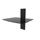 Kanto AVT1 Wall Mounted AV Floating Shelf, 1 Shelf-Tempered glass shelf measures 16.9" wide by 14.4" deep and holds up to 20 lb (9.1 kg)