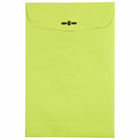 JAM Paper 6" x 9" Open End Catalog Coloured Envelopes with Clasp Closure - Ultra Lime Green - 50 Pack-Size: 6 x 9 inches