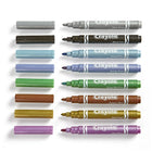 Crayola Metallic Markers-Rich, radiant and shiny! Crayola Metallic Markers add an extra sleek sheen to homemade cards, crafts and colourful art projects
