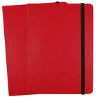 JAM Paper Hardcover Lined Notebook with Elastic Closure, Medium, 5 x 7 Journal, Red, 2 Pack (340526611g)-Size: 5" x 7"