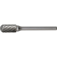 Solid Carbide Burrs, Cylinder Shape With Ball Nose, Shank Type C, TGI660, 3 Pack-INCH - Double Cut