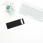 JAM Paper #10 Policy Business Envelopes - 4.125" x 9.5" - Black Linen - 25 Pack-Quantity: 25 envelopes per pack