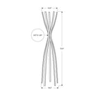Monarch Specialties 2017 Coat Rack - Satin Black Metal Contemporary Style-Assembled dimensions: 72.5" H x 13.5"W