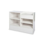 Can-Bramar Econoline 2-in-1 Cash/Wrap Counter - 48" D x 18" W x 38" H - White-3/4" thick durable melamine laminate surface.
