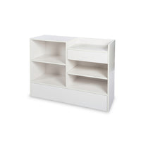 Can-Bramar Econoline 2-in-1 Cash/Wrap Counter - 48" D x 18" W x 38" H - White-3/4" thick durable melamine laminate surface.
