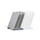 Urbann Waves Desktop Vertical File Organizer - Aluminum, Grey-Expandable