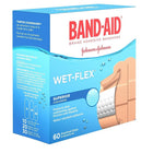 BAND-AID Brand WET-FLEX Bandages, Assorted, 60 Pack-60 assorted bandages per box