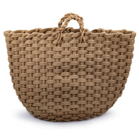 Truu Design Chunky Braided Jute Basket, 13.75 x 18 inches, Natural-Measurement: the storage basket measures 18"L x 13.75"H x 18.5"W in dimensions