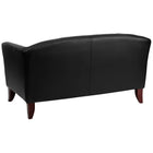 Flash Furniture HERCULES Imperial Series Black Leather Loveseat-Black LeatherSoft Upholstery
