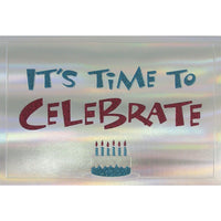 Rosedale Greeting Card, It's Time to Celebrate, Cake-Printed on premium coated card stock