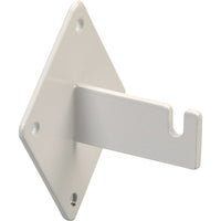 Wamaco Notched Wall Mount Bracket for Gridwall - White - 16 Pack-Hardware for mounting gridwall to wall