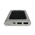 MFLASH 6000mAh Power Bank Wireless QI Quick Charge (MFPWI0601ALSLVR)-Charge any Qi enabled device like iphone 8 & X, Samsung S9