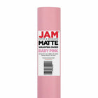 JAM Paper Gift Wrap - Matte Wrapping Paper - 50 Sq Ft Total - Matte Light Baby Pink Pastel - 2 Rolls/Pack-The perfect square footage for quickly and easily wrapping your presents