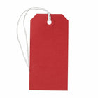 Jam Paper Gift Tags with String - Medium - 4 3/4" x 2 3//8" - Red - 1000 Pack-Red gift tag