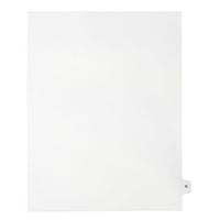 Mark Maker Legal Exhibit Index Tab White Single Tabs, 1/15th Cut, Letter Size, No Holes, Letter N, 25 Pack-White Single Tabs, 1/15th Cut