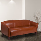 Flash Furniture HERCULES Imperial Series Cognac Leather Sofa-1.8 High Density Foam
