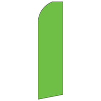 Swooper Banner Kit With Pole & Ground Spike, Green-Banner is approximately 32" wide and 132" tall, however once fully assembled, pole reaches 16' above ground!