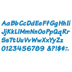 Trend Enterprises 4" Uppercase/Lowercase Italic Combo Ready Letter, Blue, 579 Pack-Dimensions: 4"L