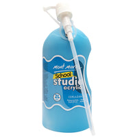 Mont Marte Studio Acrylic Paint - 2L - Cerulean Blue-Acrylic paint